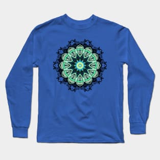 Colorful Abstract Art Mandala Long Sleeve T-Shirt